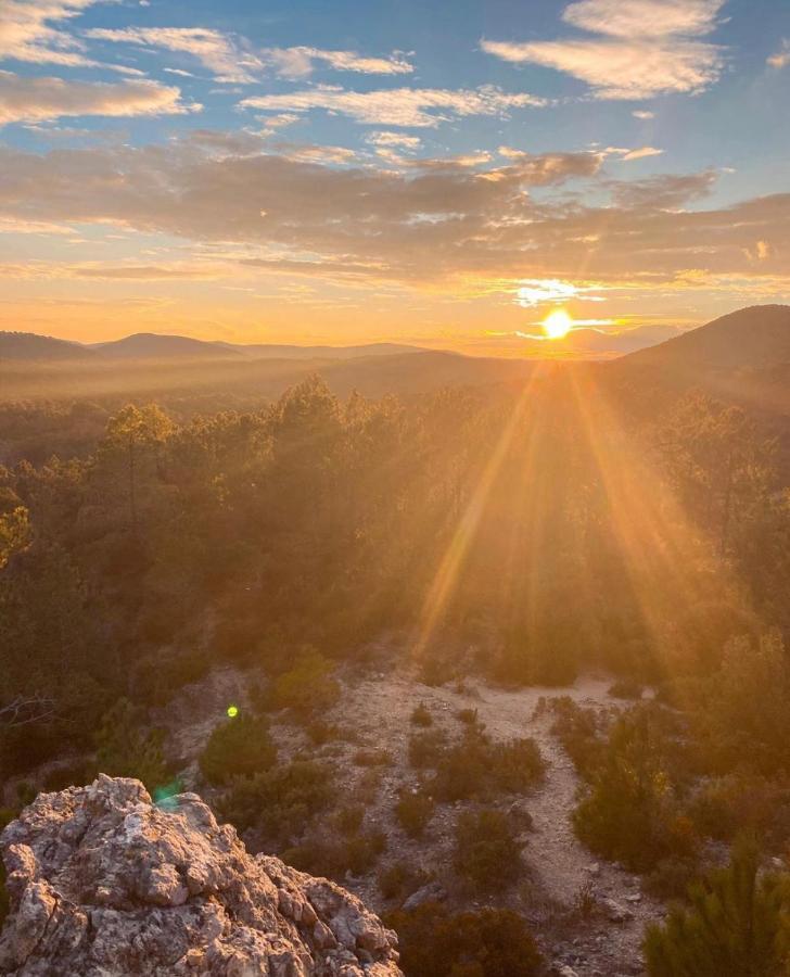 Bungalow Les Ruffes Du Salagou Clermont-lʼHérault Dış mekan fotoğraf